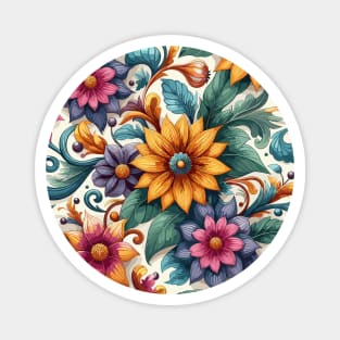 Abstract Flower Magnet